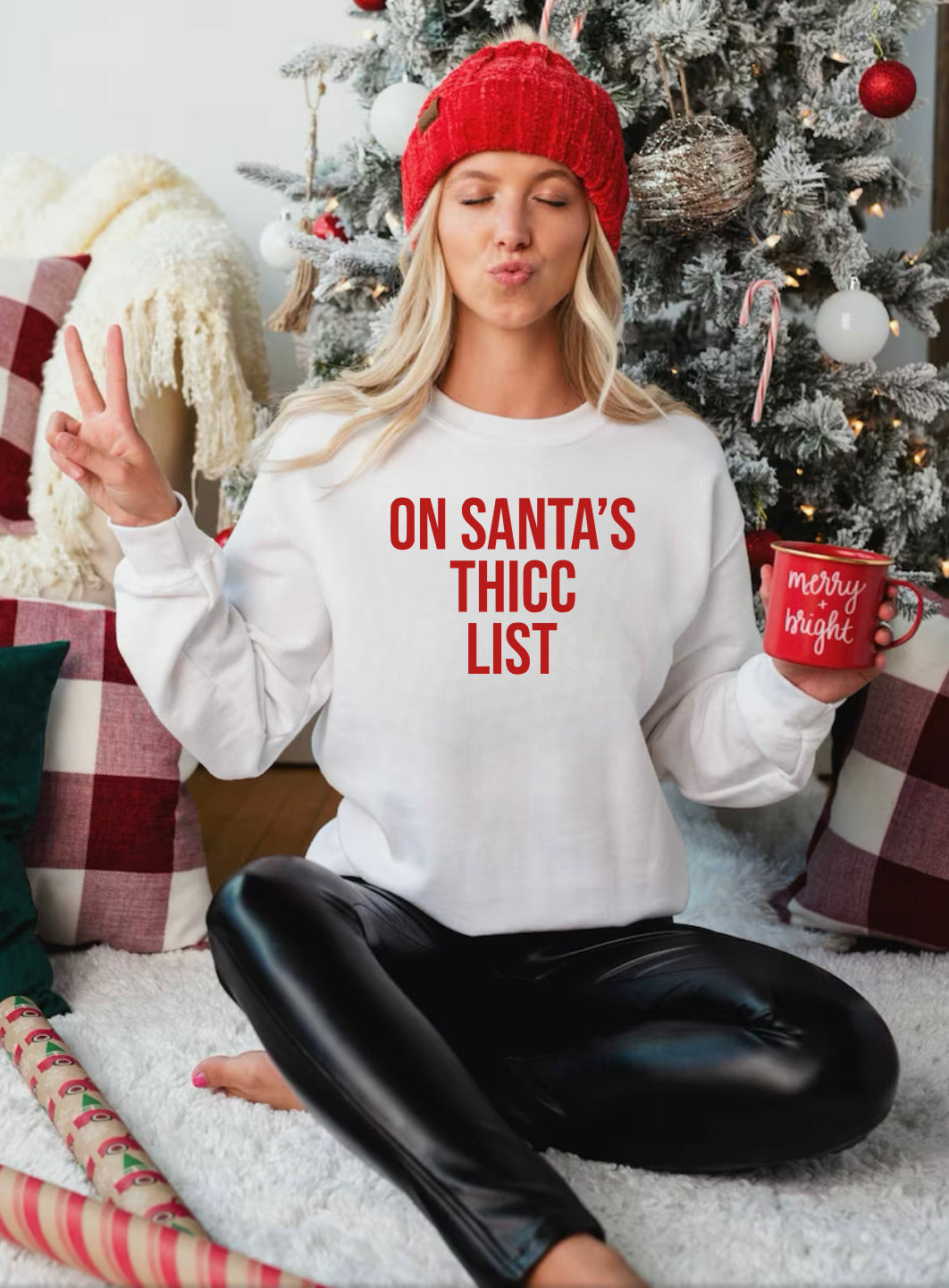 On Santa’s Thicc List (Tank, Tee, and Sweatshirt)