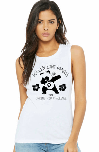 Pollen Zone Pandas Women’s Muscle Tank