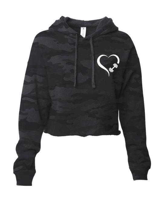 Love Weights Cropped Hoodie