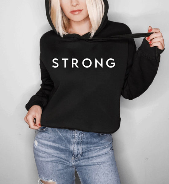Strong Cropped Hoodie