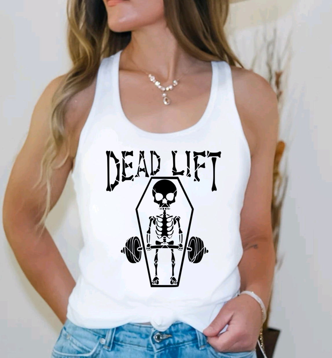 Skeleton Deadlift Racerback