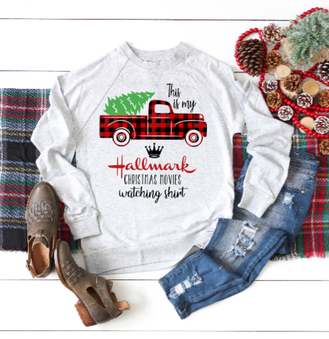 This is my Hallmark Christmas movies watching shirt